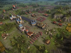 Une image montrant des bâtiments dans Cossacks 3.