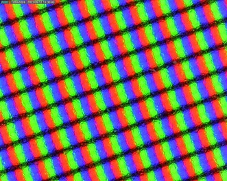 Sous-pixels granuleux en raison de la superposition de couches mates