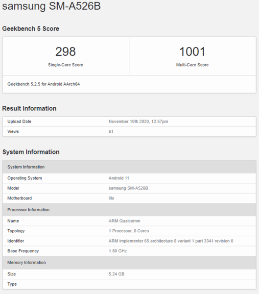 (Source de l'image : Geekbench)