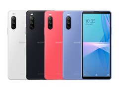 Le Sony Xperia 10 III Lite sera disponible en quatre couleurs différentes : Blanc, Noir, Rose et Bleu (Image : Sony)