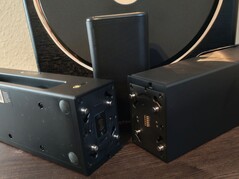 La barre de son est composée de trois sections individuelles qui ne peuvent pas être utilisées séparément