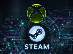 Les logos Xbox et Steam sont affichés