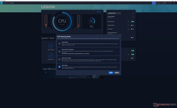 Vantage GPU. La modification de ces paramètres nécessite un redémarrage