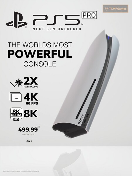 Puissance supposée de la PS5 Pro. (Source de l'image : @TCMF2)