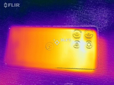 Carte thermique du dos