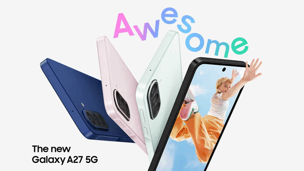 L'Galaxy A27 5G est disponible en quatre couleurs.