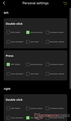 Les commandes tactiles personnalisables sont une bonne chose.