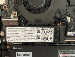 Le SSD M.2-2280 peut être remplacé.