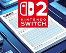 Le logo de la Switch 2 apparaît au-dessus de la maquette de l'enquête Nintendo (Source : Nintendo of America avec modifications)