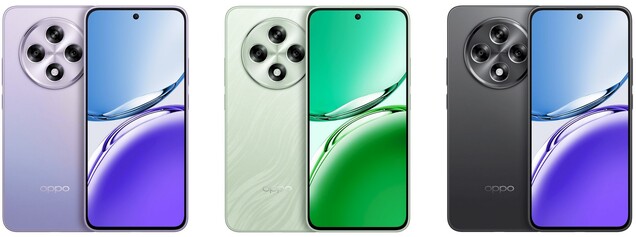 Oppo propose le A3 en trois coloris. (Source de l'image : Oppo)