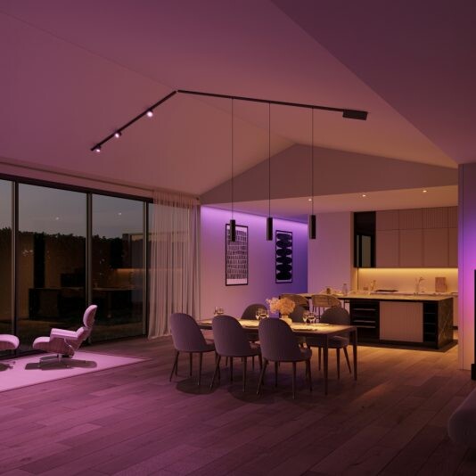 Les lampes sur rail Philips Hue Perifo. (Source : Philips Hue)