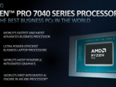 Les nouvelles puces Ryzen Pro d'AMD sont destinées aux ordinateurs portables d'entreprise (image via AMD)