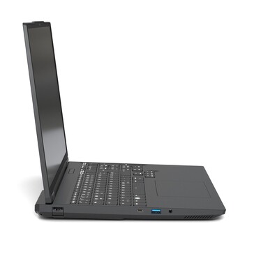 Ethernet est disponible, mais l'ordinateur portable n'est pas particulièrement compact (Image source : Tuxedo)