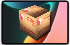 Un potentiel Xiaomi Pad 6 Ultra avec un chipset Snapdragon 888 5G pourrait être dans les cartes. (Image source : Xiaomi (Pad 5) & Qualcomm - édité)