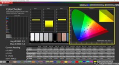 CalMAN ColorChecker (espace colorimétrique cible P3)