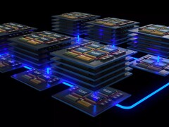 Image artistique du système de fonderie d&#039;Intel conçu pour l&#039;IA. (Source de l&#039;image : Intel)