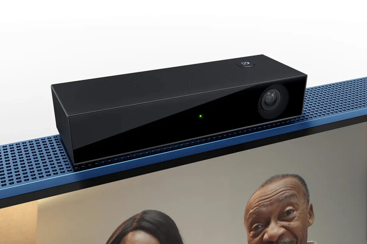 La webcam Sky Glass 4K sera installée au sommet des téléviseurs Sky Glass. (Image source : Sky)