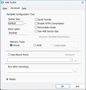 AIM Tookit : Options avancées