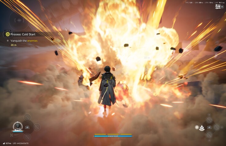 L'Endministrator se dirige vers une explosion massive pendant la mission Process : Cold Start dans Arknights : Endfield.