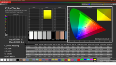 CalMAN : ColorChecker (calibré)