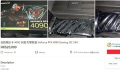 Gigabyte GeForce RTX 4090 GAMING OC listing (Source : LikHK via VideoCardz)