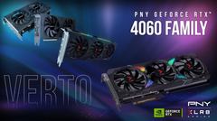 Les cartes RTX 4060 de PNY. (Source : PNY)