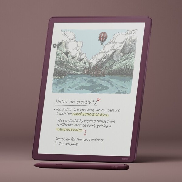 Le Kindle Scribe Colorsoft dispose d'un écran couleur de 11,0 pouces. (Source de l'image : Amazon)