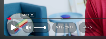 Les nouveaux contrôles vidéo apparaissent désormais dans des bulles semi-transparentes. (Source de l'image : Kristen Spradlin / Notebookcheck)