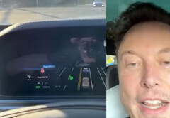 Démonstration de la Tesla FSD V12 à Palo Alto (image : Elon Musk/X)