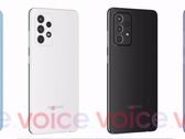 Le Galaxy A52 en pleine couleur présumée. (Source : Voix)