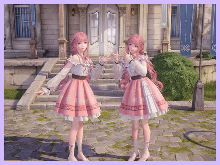 Vous et votre ami pourriez vous jumeler à Miraland grâce au mode coopératif d'Infinity Nikki. (Source : Infinity Nikki)