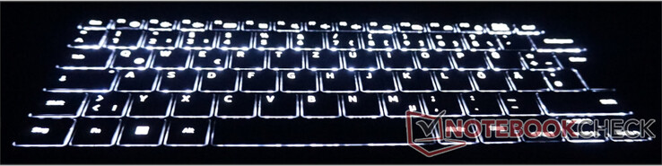 Le rétroéclairage du clavier comporte trois niveaux d'éclairage réglables