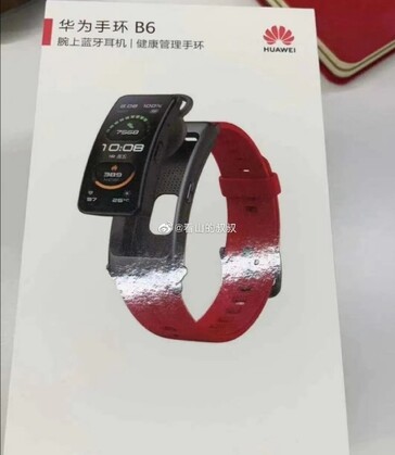 Huawei TalkBand B6 box. (Source de l'image : Weibo)