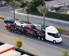 Les stations de recharge Semi peuvent être utilisées par d'autres véhicules Tesla. (Source de l'image : Tesla)
