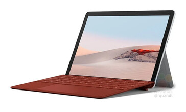 Il est même prévu que le Surface Go 3 soit livré avec un clavier rouge. (Source : Shopee via WinFuture)