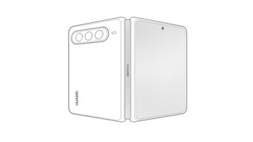 Huawei Pura X Max : des croquis qui ont fuité - dépliés.