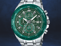 Casio a répertorié trois nouvelles montres Edifice EFR-539DE (Edifice EFR-539D-3AV en photo) sur son site mondial. (Source de l&#039;image : Casio, édité)