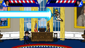 Sur la photo : une capture d'écran du jeu « Electoral Carnage ».