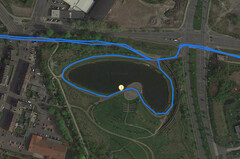 GPS ZTE Axon 10 Pro : autour d'un lac.