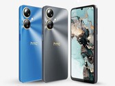 Le HTC Wildfire E5 Plus est disponible en bleu et en noir. (Source de l'image : HTC)