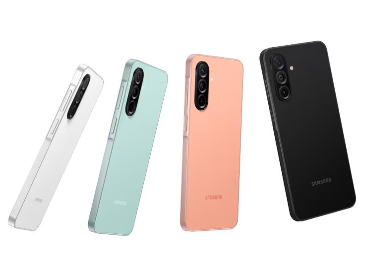 Le Samsung Galaxy A26 5G est disponible dans les coloris Awesome Mint, Awesome Black, Awesome White et Awesome Peach (Source d'image : Samsung)