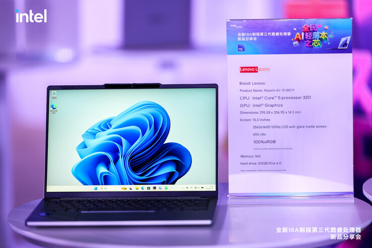 L'ordinateur portable Lenovo Lecoo Air 13 Wildcat Lake (traduction)
