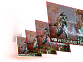 La technologie FidelityFX Super Resolution d'AMD bénéficiera dans les mois à venir d'un coup de pouce de l'IA en termes de performances. (Source de l'image : AMD)