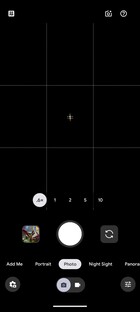 Interface utilisateur de l'appareil photo Pixel