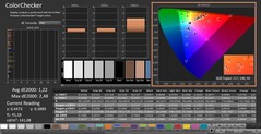 CalMAN : ColorChecker (calibré)