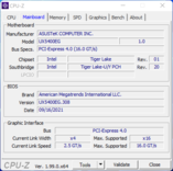 Carte mère CPU-Z