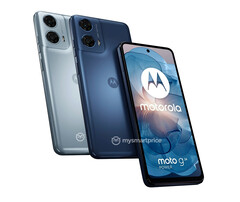 Le Moto G24 Power dans ses deux couleurs apparentes de lancement. (Source de l'image : MySmartPrice - édité)