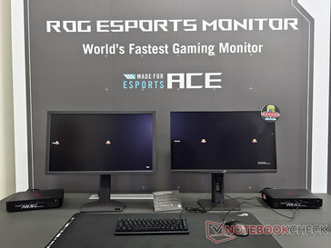 Asus compare l'indice de faible flou de mouvement du ROG Strix Ace XG248QSG (Image source : Notebookcheck)