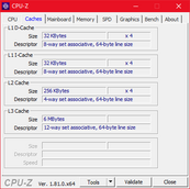 ThinkPad X280 - CPU-Z : caches.