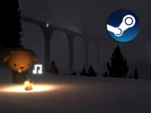 En tant que joueur d'Easy Driving Co, vous conduisez un camion kei déglingué sur des routes sinueuses. Sur la photo, une capture d'écran du jeu avec le logo Steam superposé (Source de l'image : Steam - Edited)